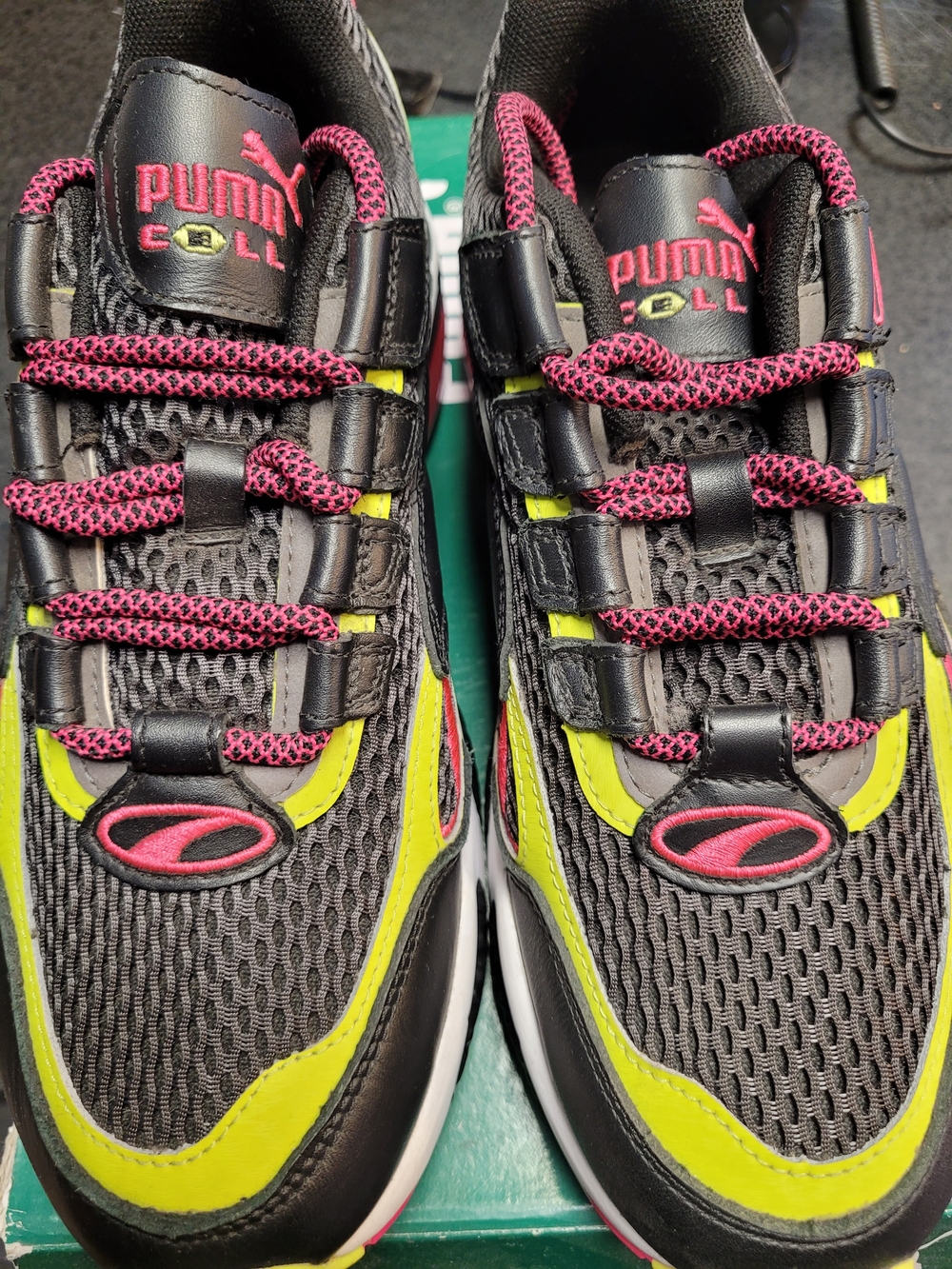 Puma Venom Fresh Mix Black Lime Punch Sneakers Display Item Size 8.5